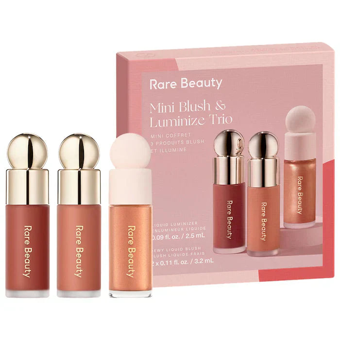 Rare Beauty Mini Blush and Luminize Trio